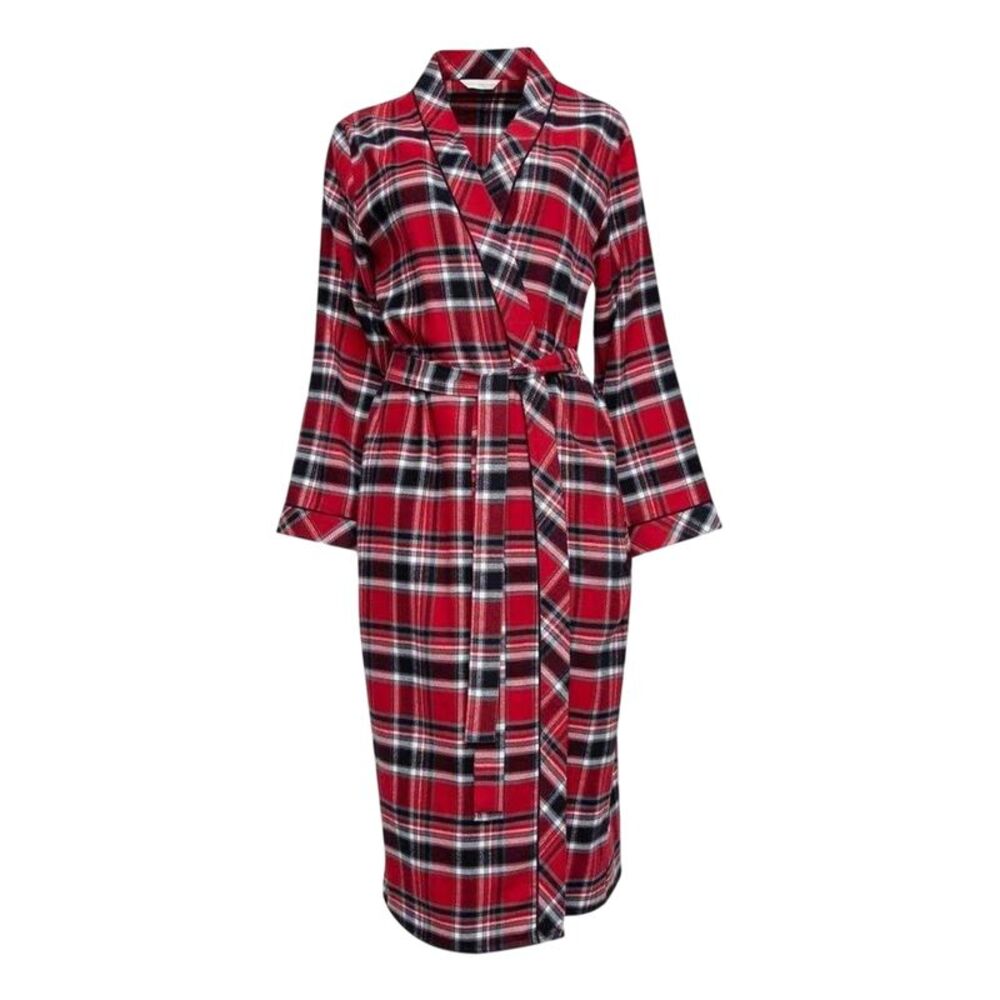 Cyberjammies Womens/Ladies Checked Bathrobe / Red/Black